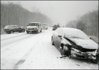 snow accident 200x141 Do You Have An Emergency Car Kit?